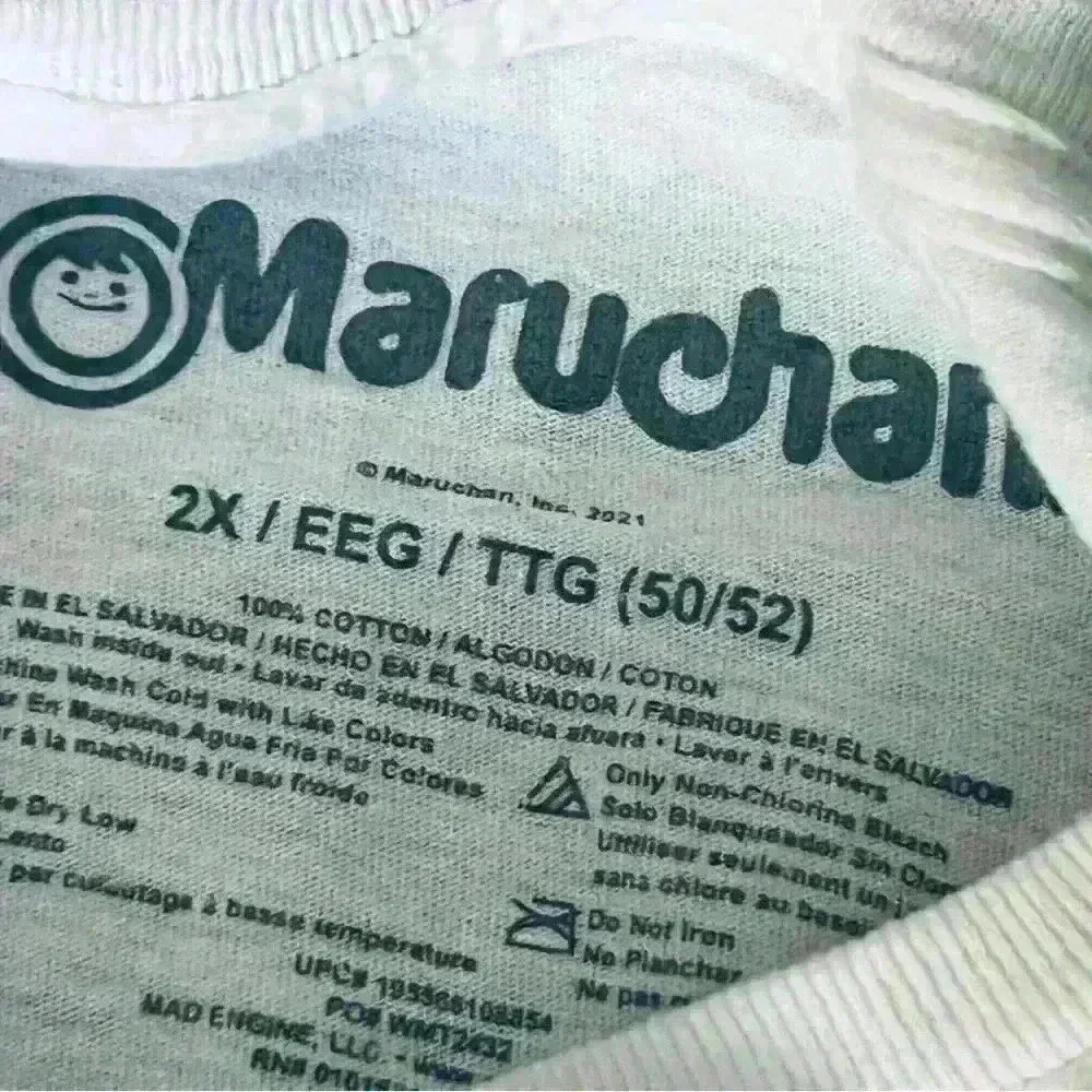 Maruchan - Men's Graphic T-Shirt - White Short Sleeve - Crew Neck 2XL Ramen XXL - Picture 4 of 4